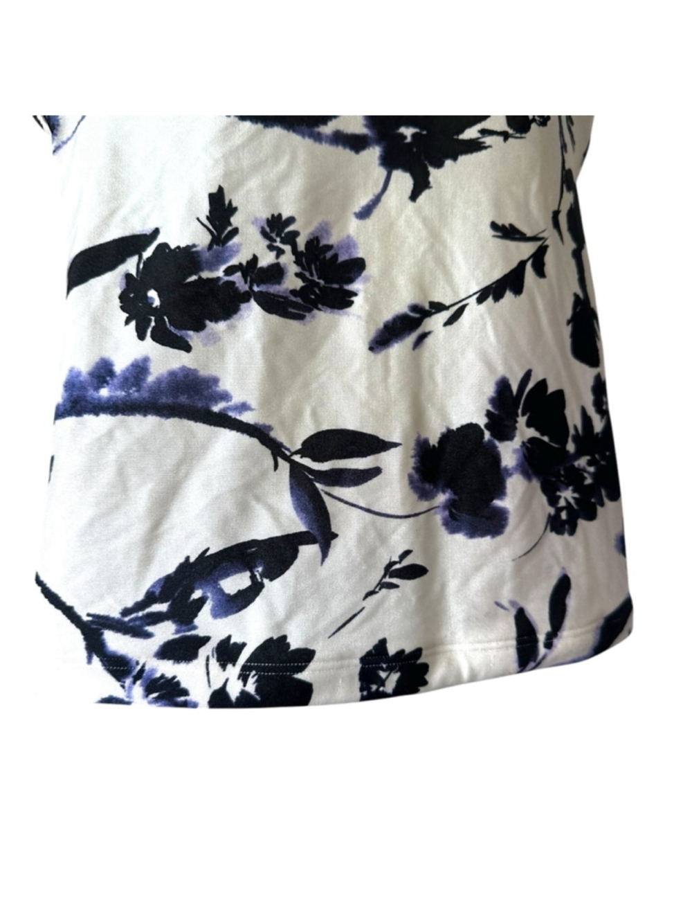 Athleta Floral Corset Tankini Swim Top Size S Ivory Purple Open Back - Picture 3 of 8